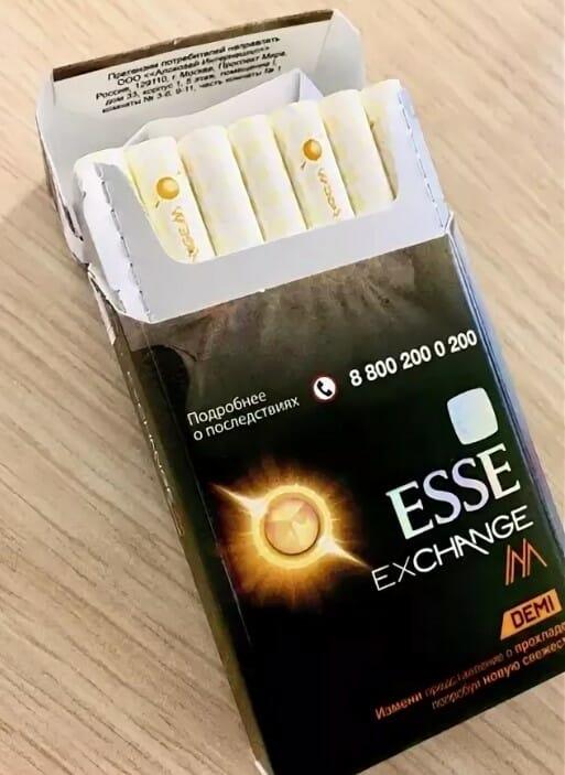 Сигареты esse с кнопкой вкусы